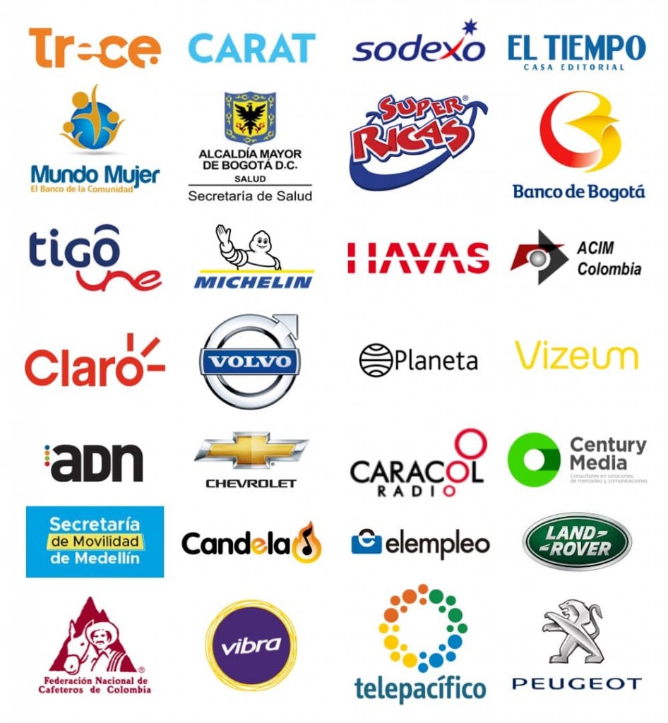 Logos de marcas y clientes de TMG 1