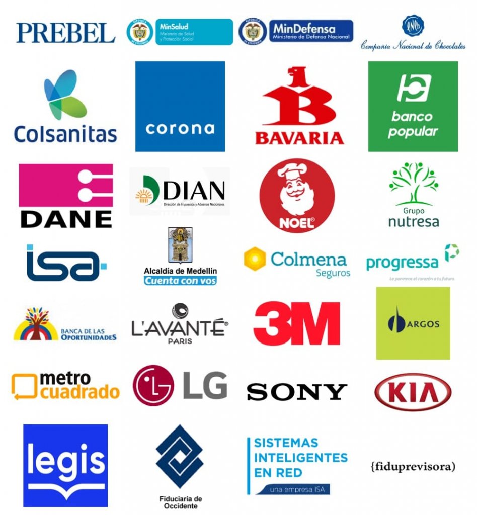 Logos de marcas y clientes de TMG 2